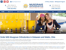 Tablet Screenshot of musgraveorthodontics.com